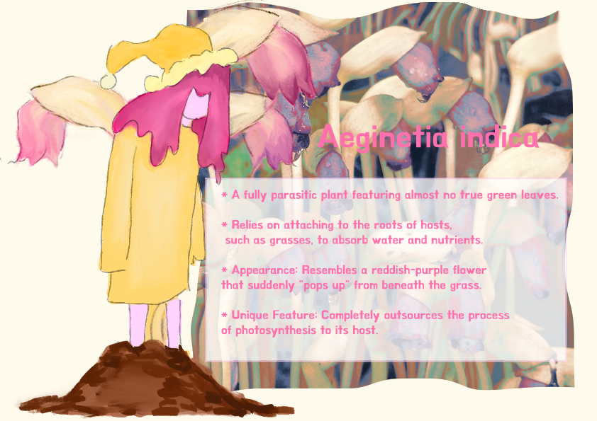 Aeginetia indica botanical character concept